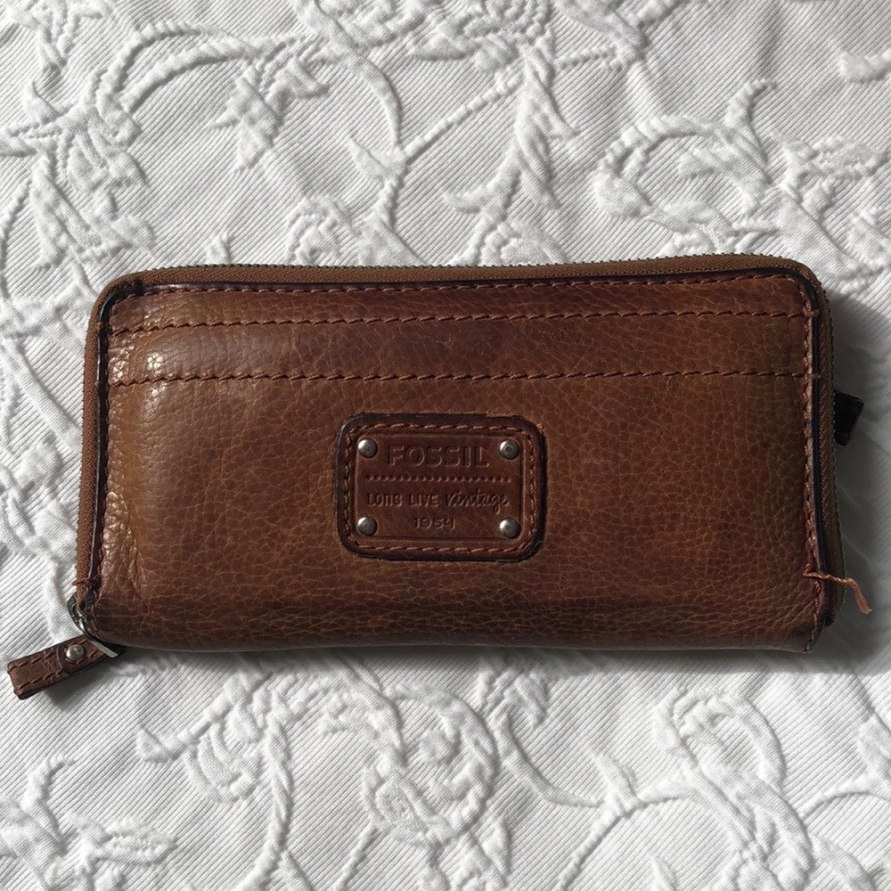 Fossil Wallet Double Zip and Dual Insert